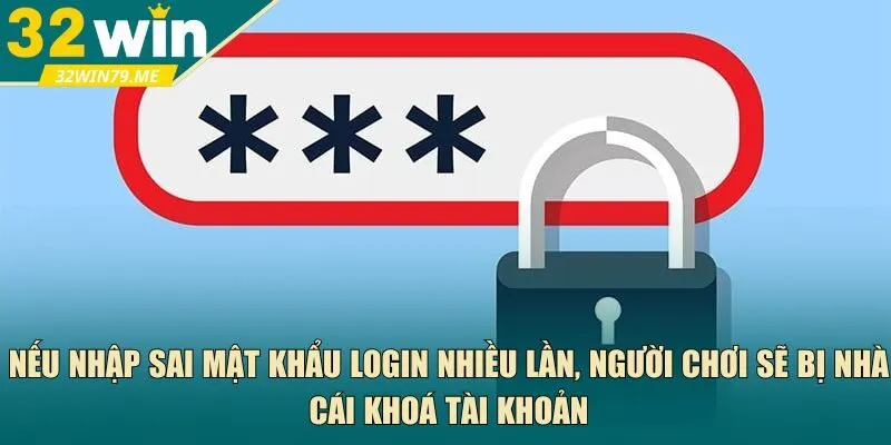 Nếu nhập sai mật khẩu login nhiều lần